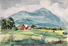 Woodstock, impressionistisches Aquarell von Eve Nethercott