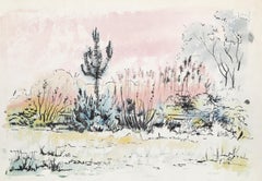 Salt-Marsh, impressionistisches Aquarell von Eve Nethercott