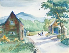 Woodstock, aquarelle impressionniste d'Eve Nethercott