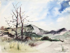 Hamptons, impressionistisches Aquarell von Eve Nethercott