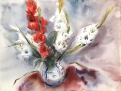 Flowers, aquarelle impressionniste d'Eve Nethercott