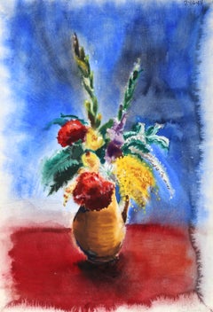 Flowers, Impressionist Watercolor by Eve Nethercott