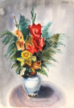 Flores, acuarela impresionista de Eve Nethercott