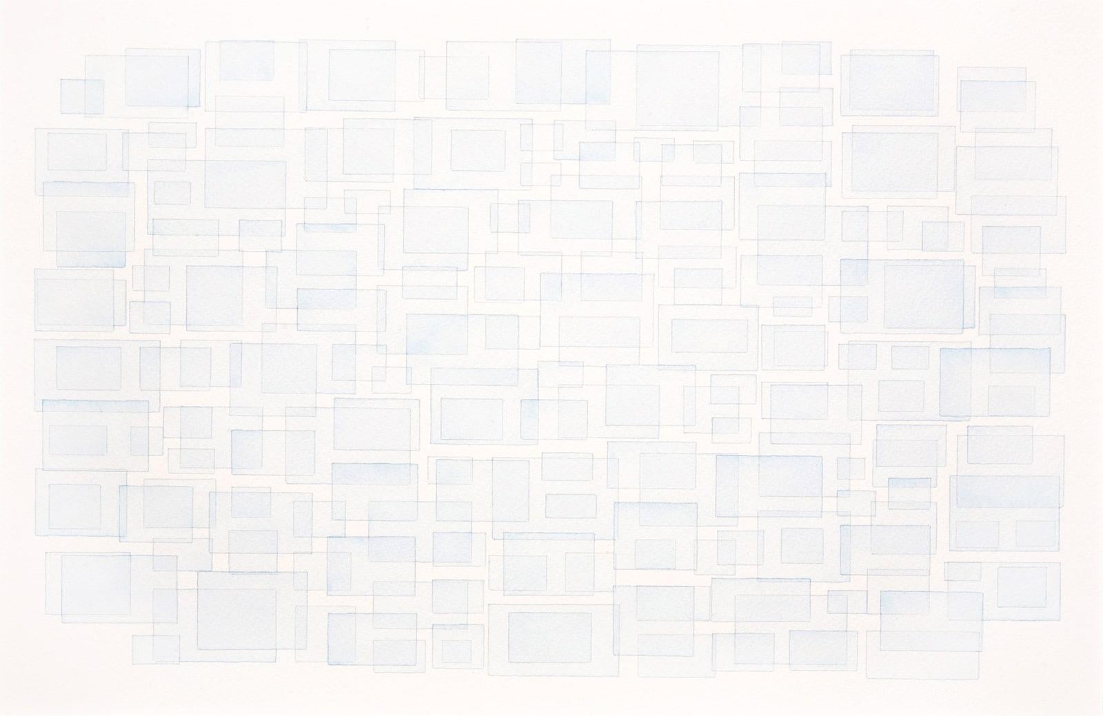 Abstract Drawing de David Klamen - Sin título, Pintura acuarela sobre papel, 2005