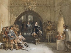 George Cattermole (1800-1868) - Framed Watercolour, The Explanation