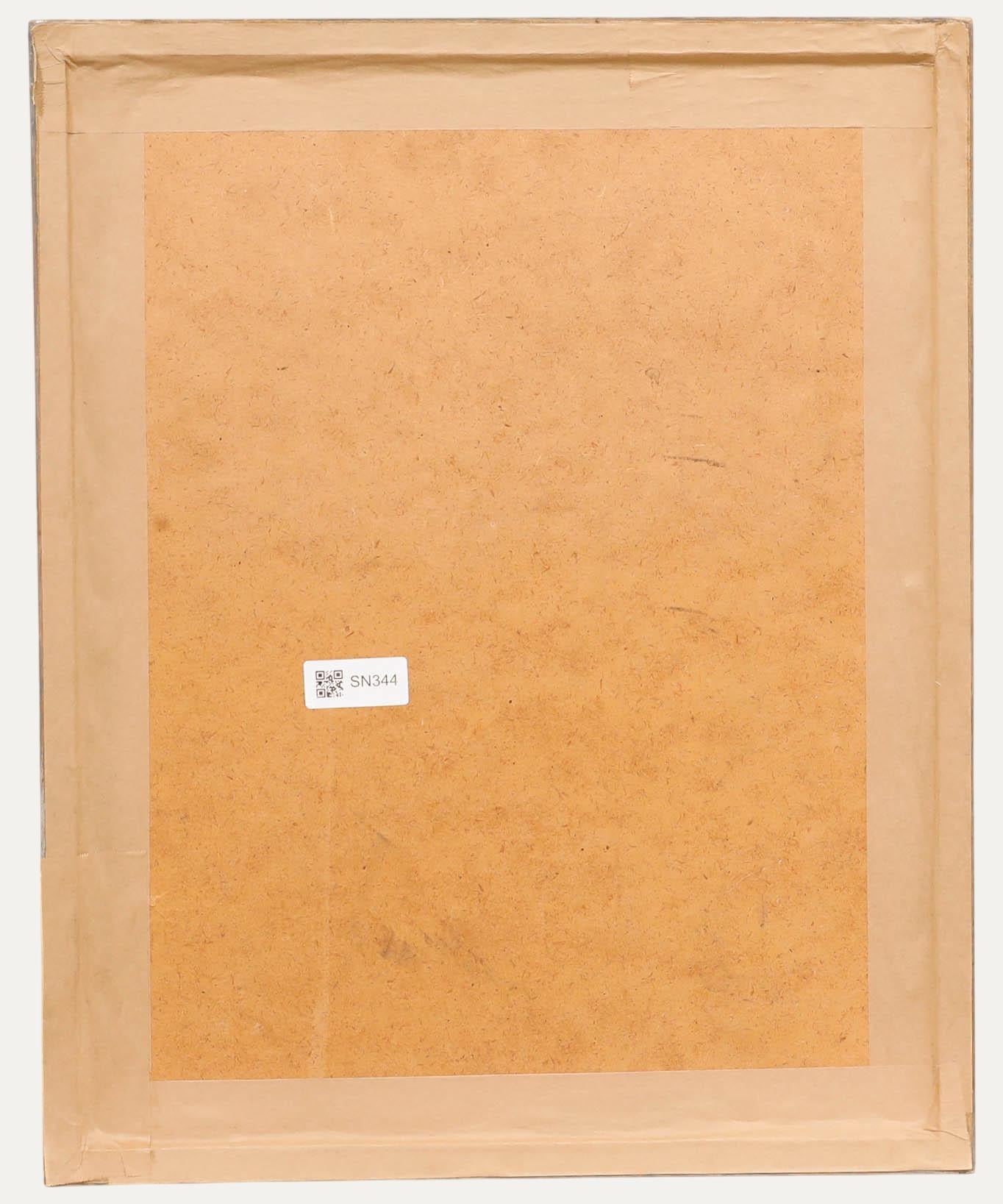 Fritz Brunner (1908-1996) - Encadré 1974, gouache, scène de rue urbaine en vente 1