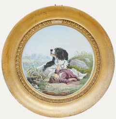 Framed 20th Century Watercolour - A Loyal Companion