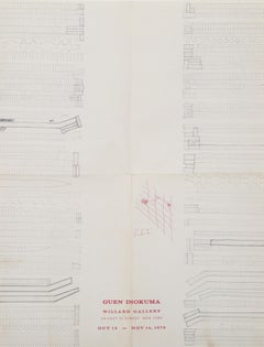Exhibition Poster, Conceptual Poster with Pen Drawing by Genichiro Inokuma
