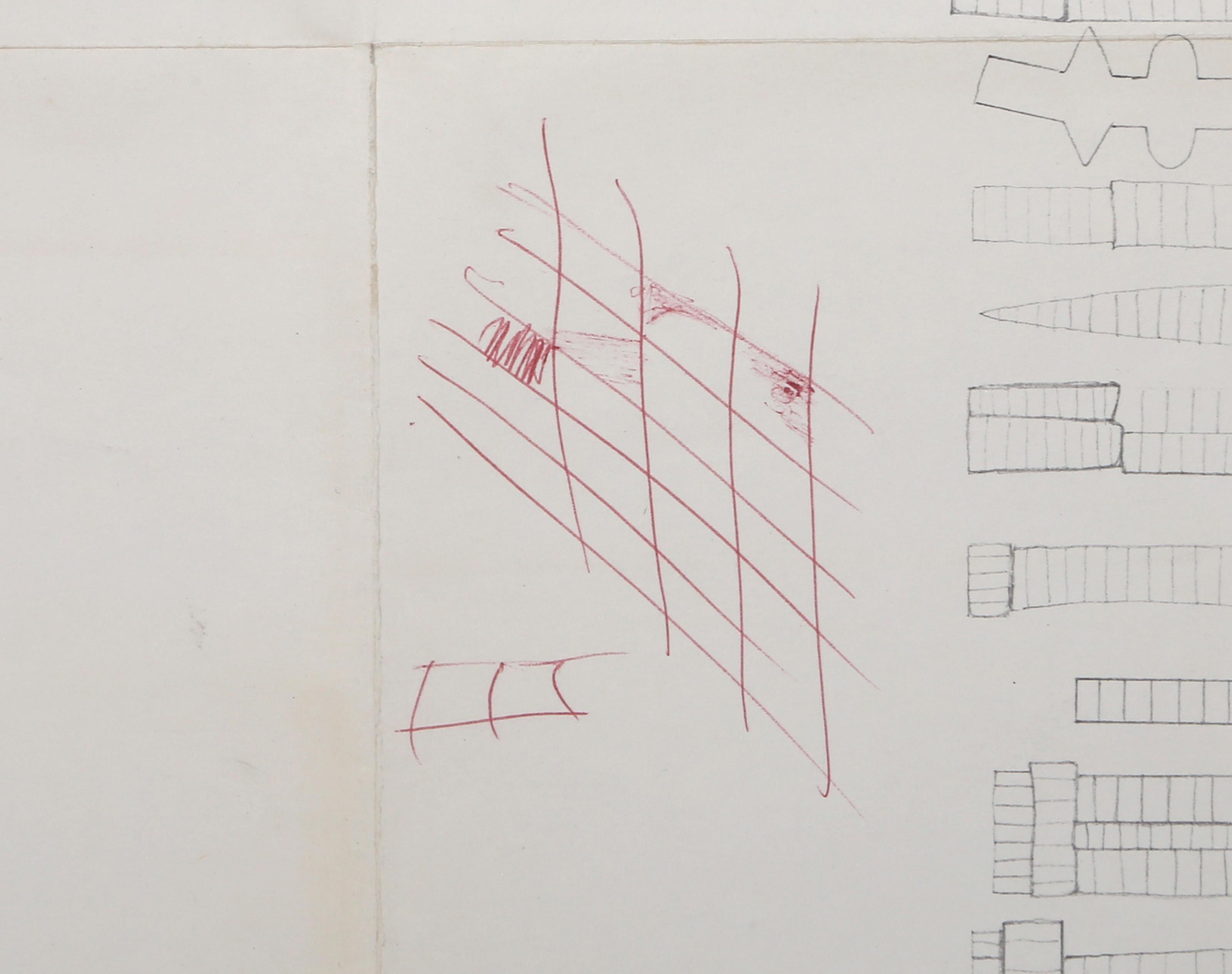 Exhibition Poster, Conceptual Poster with Pen Drawing by Genichiro Inokuma For Sale 2