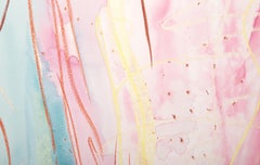 Fractured Light, acquerello espressionista astratto di Danielle Epstein