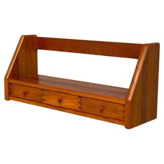 Dyrlund, moderne suédois, teck, étagère murale, Danemark, années 1960