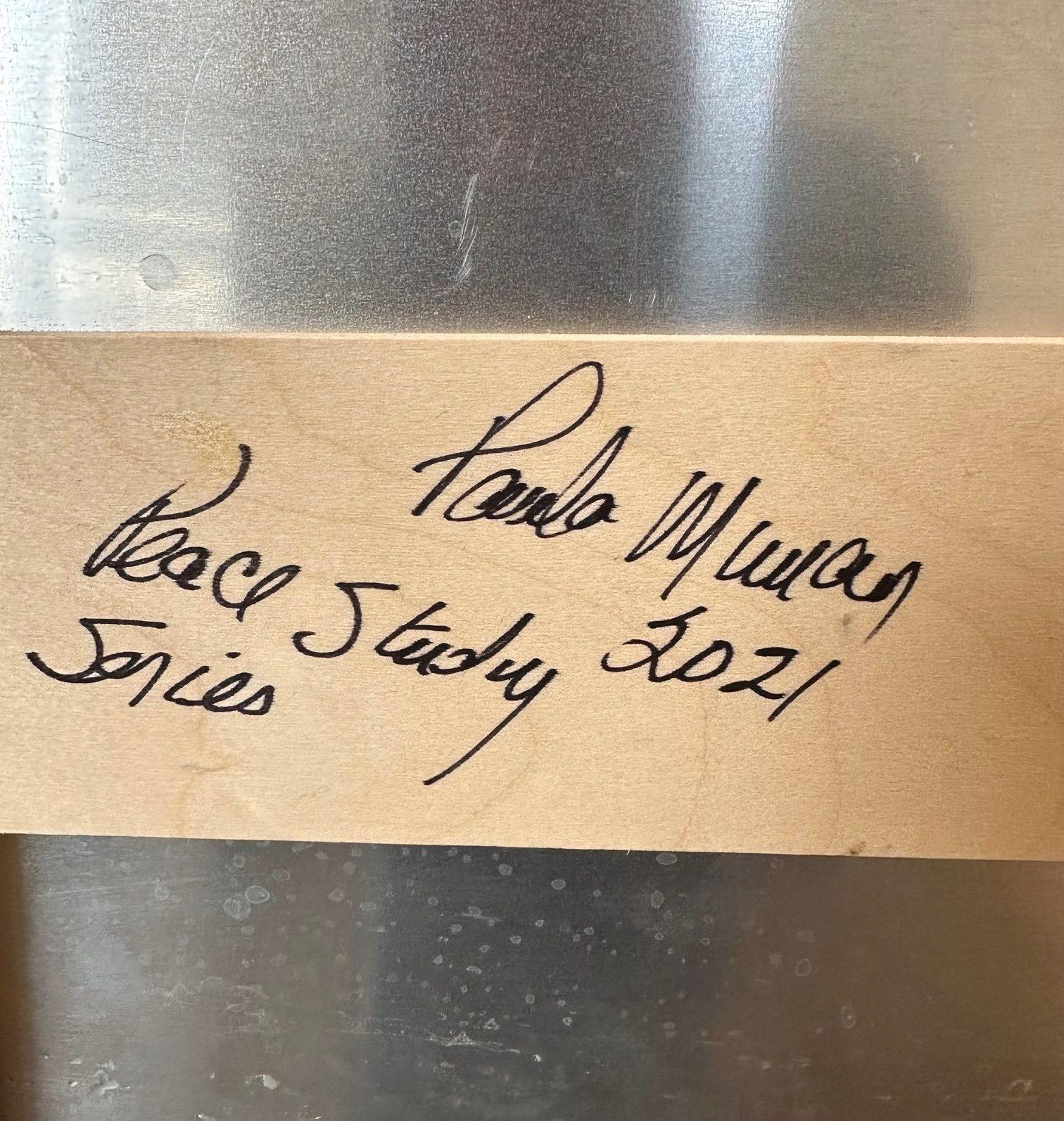 Paula Murray, Zeitgenössisch, Porzellan Wandkunst, Hängegefäß, Grau, Blau, 2021 im Angebot 6