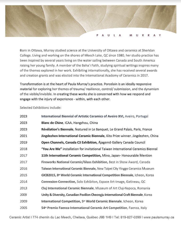 Paula Murray, Zeitgenössisch, Porzellan Wandkunst, Hängegefäß, Grau, Blau, 2021 im Angebot 7