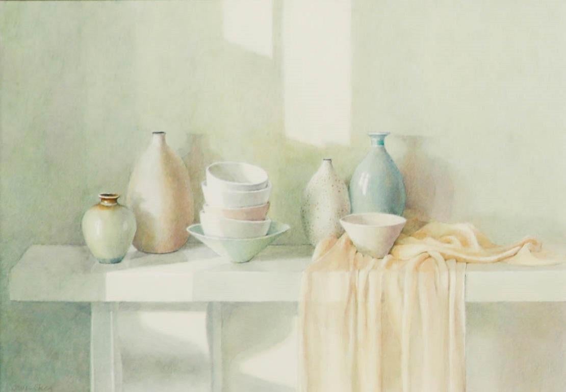 Janet Skea (nata nel 1947) - Acquerello del 20th Century, Studio A. B. - Art di Unknown
