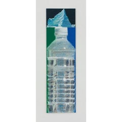 Botella con Iceberg Pintura en Acrílico Lápices de Color y Gouache sobre Papel, 2020