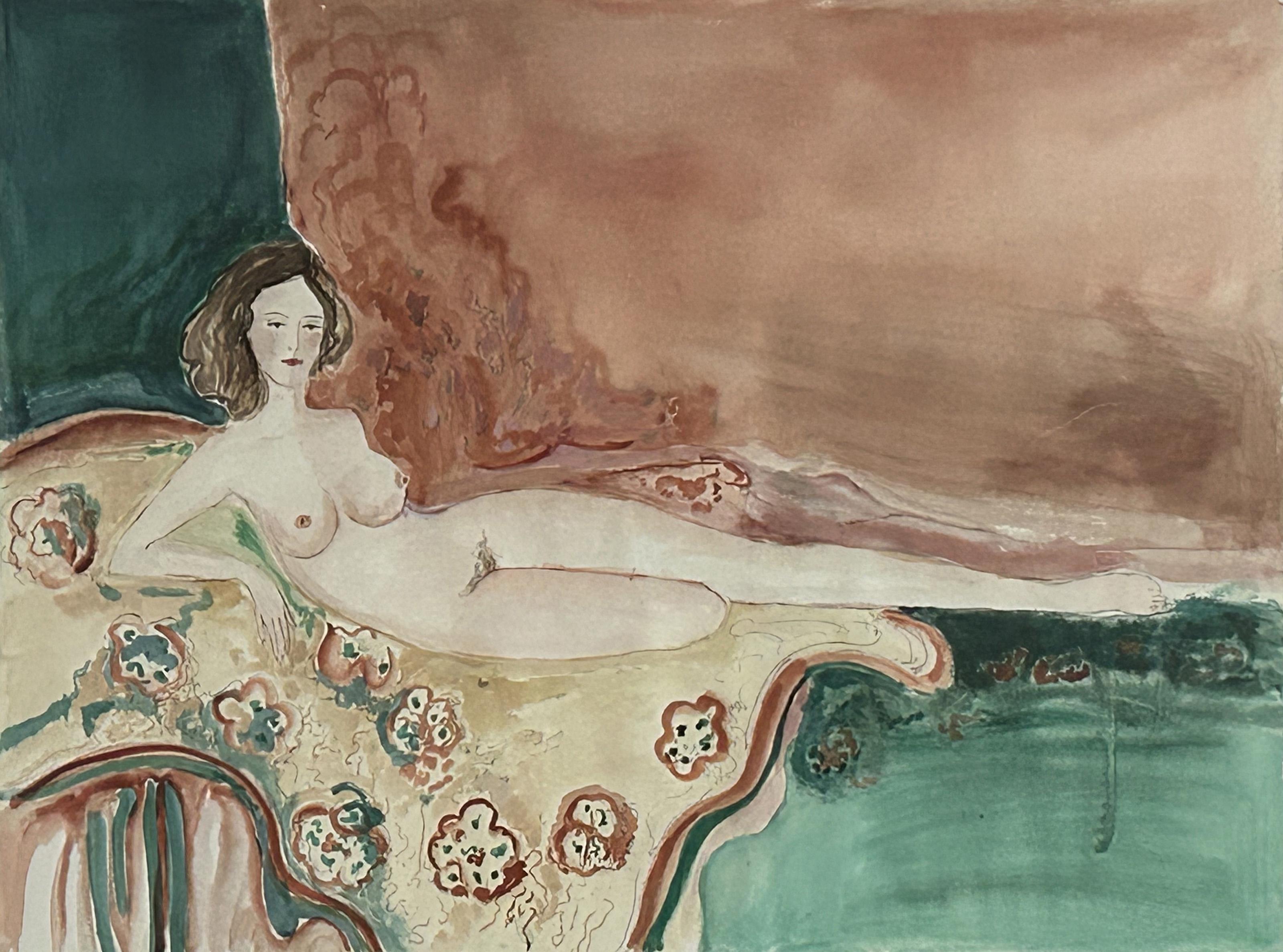 Sin título, acuarela moderna de Jane Bazinet en venta 1