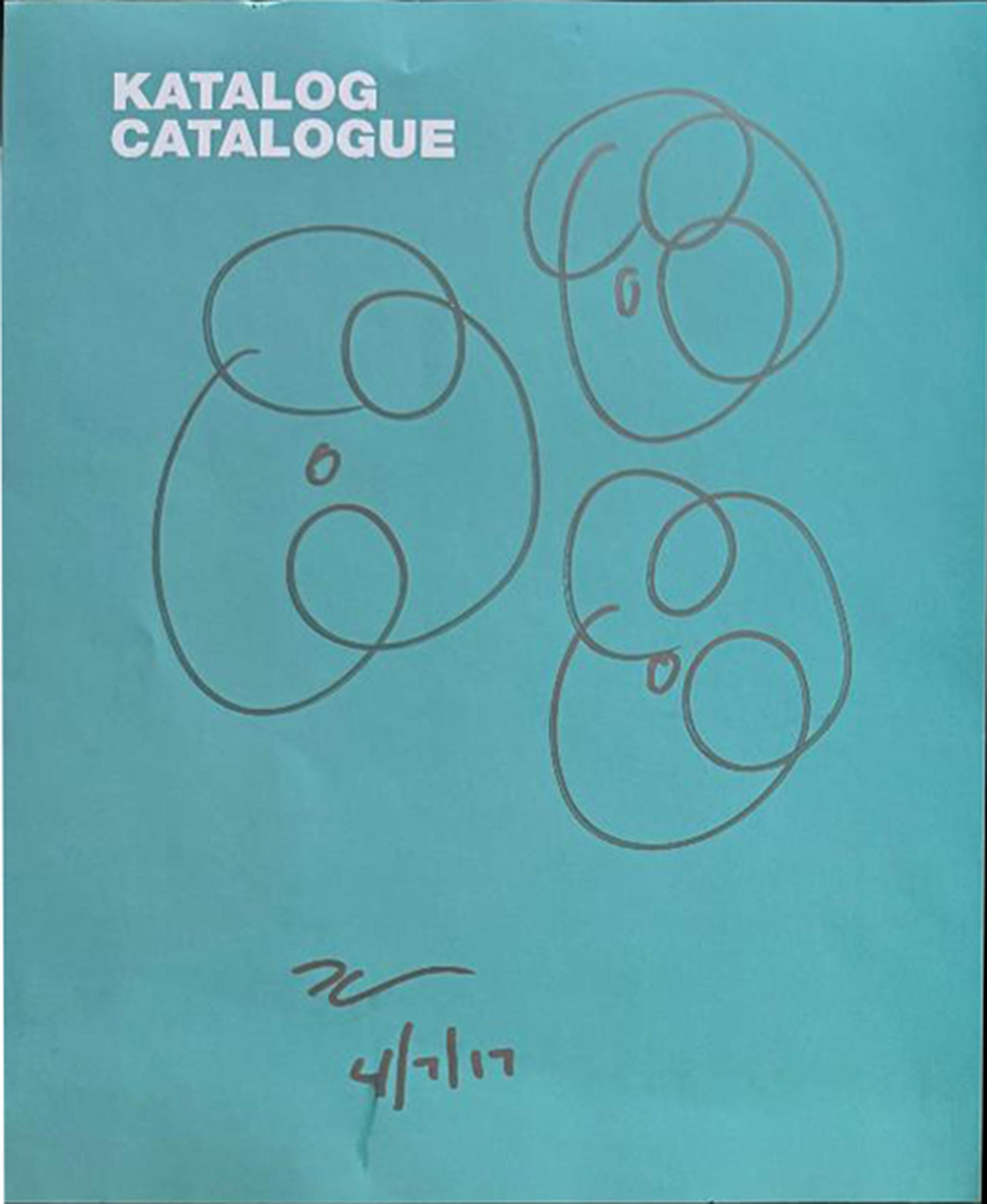 Fleurs, dessin à l'encre Pop Art dans un catalogue par Jeff Koons en vente 2
