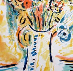 Bouqet amarillo, acuarela impresionista de Wayne Ensrud