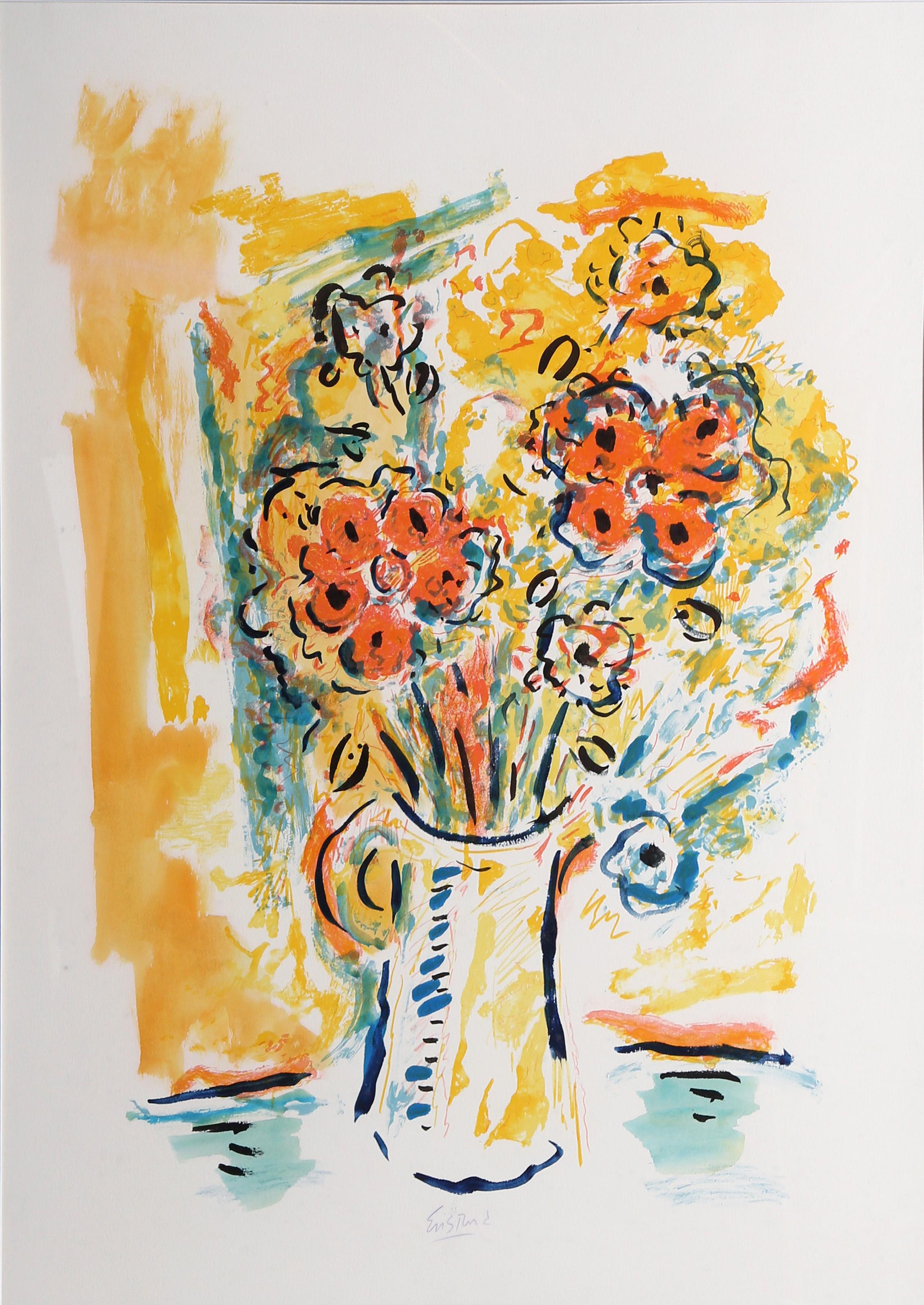 Yellow Bouqet, Impressionist Watercolor by Wayne Ensrud For Sale 2