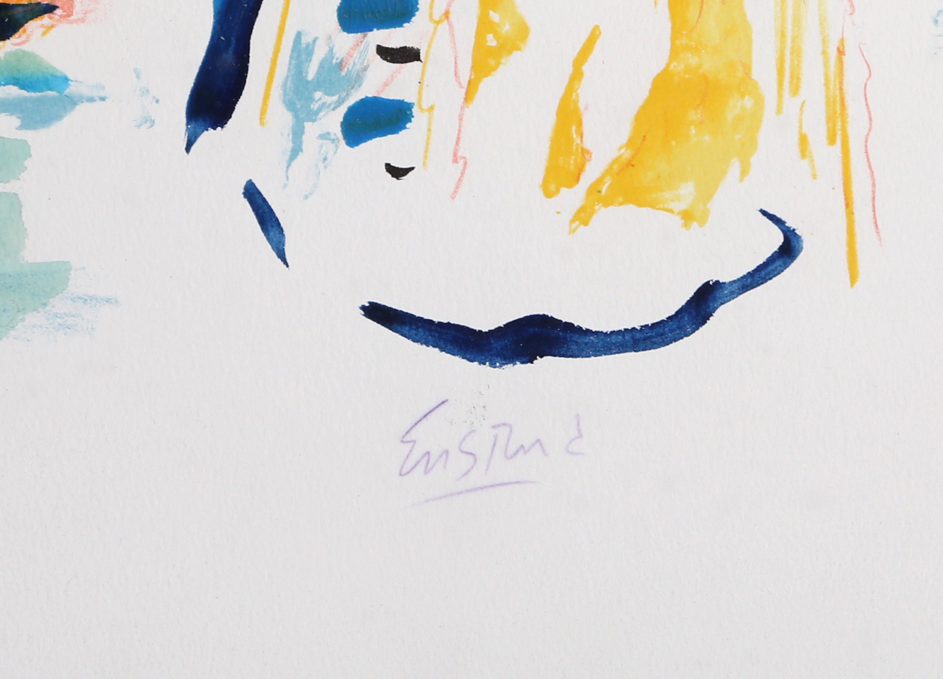 Yellow Bouqet, Impressionist Watercolor by Wayne Ensrud For Sale 3