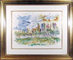Aquarelle impressionniste sur papier de Wayne Ensrud