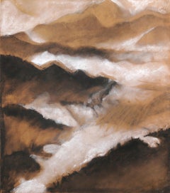 Charcoal Abstract Drawings and Watercolors