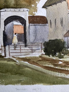 Salisbury with Arch, Original British Watercolour Painting