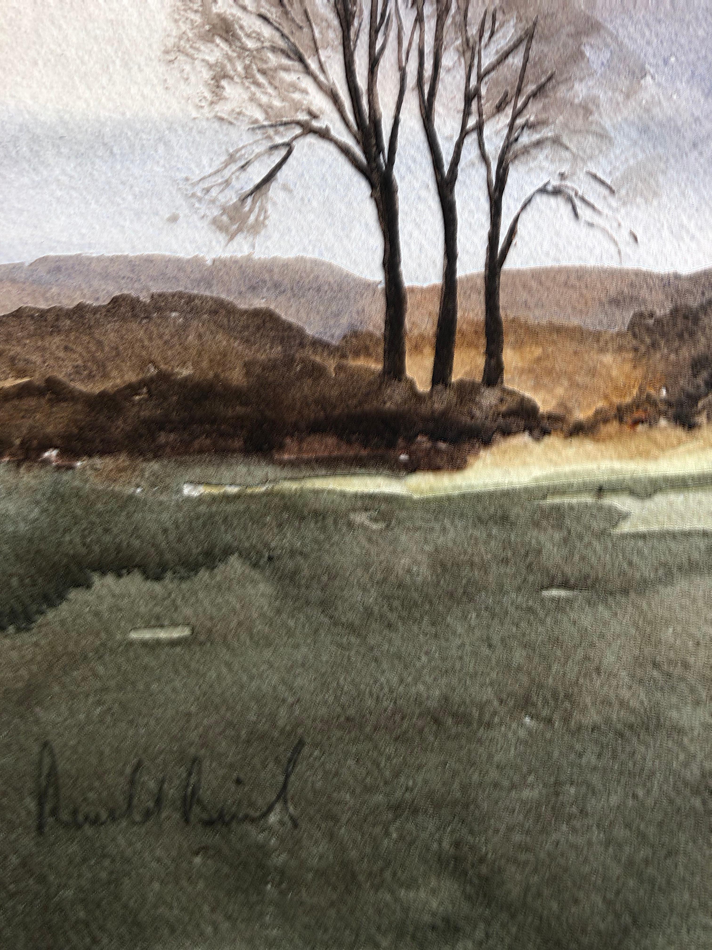 Shipley Mill, Acuarela Británica Original Firmada - Art de Unknown