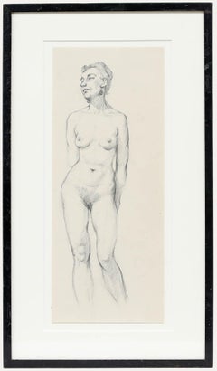 Peter Collins ARCA - Graphitzeichnung des 20. Jahrhunderts, Stehender Akt