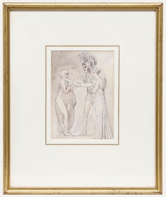 Thomas Stodhart (1755-1834) - Watercolour, The Farewell of Hector and Andromache