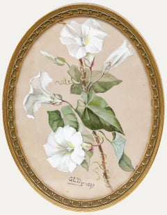 C. Lidy - Gerahmte Gouache von 1889, Morgenlatte