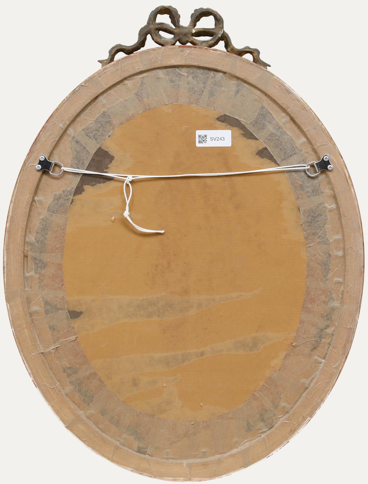 Pastel del siglo XIX enmarcado - Retrato de una dama - Portrait Beige de Unknown