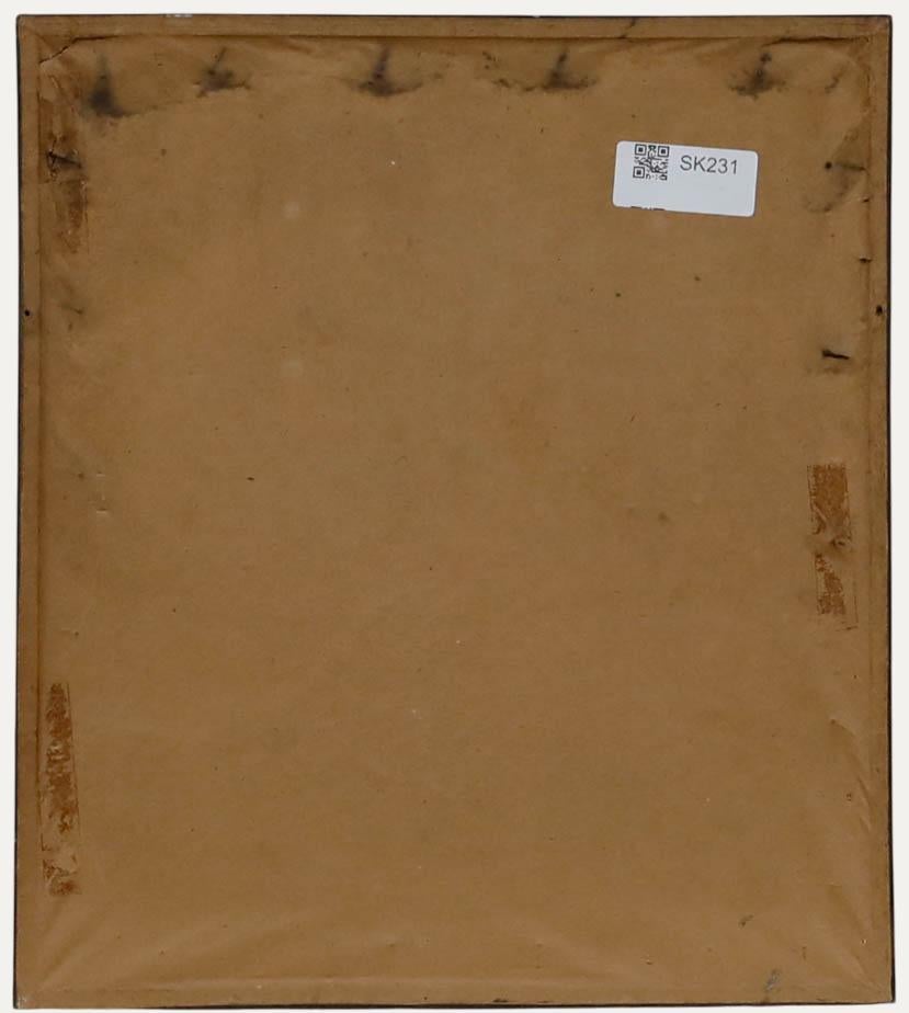 Framed Early 19th Century Needlework Sampler - The Red Dog For Sale 1