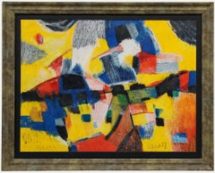 Dirkjan Ribbeling (1932-2013) - Mid 20th Century Pastel, Movement