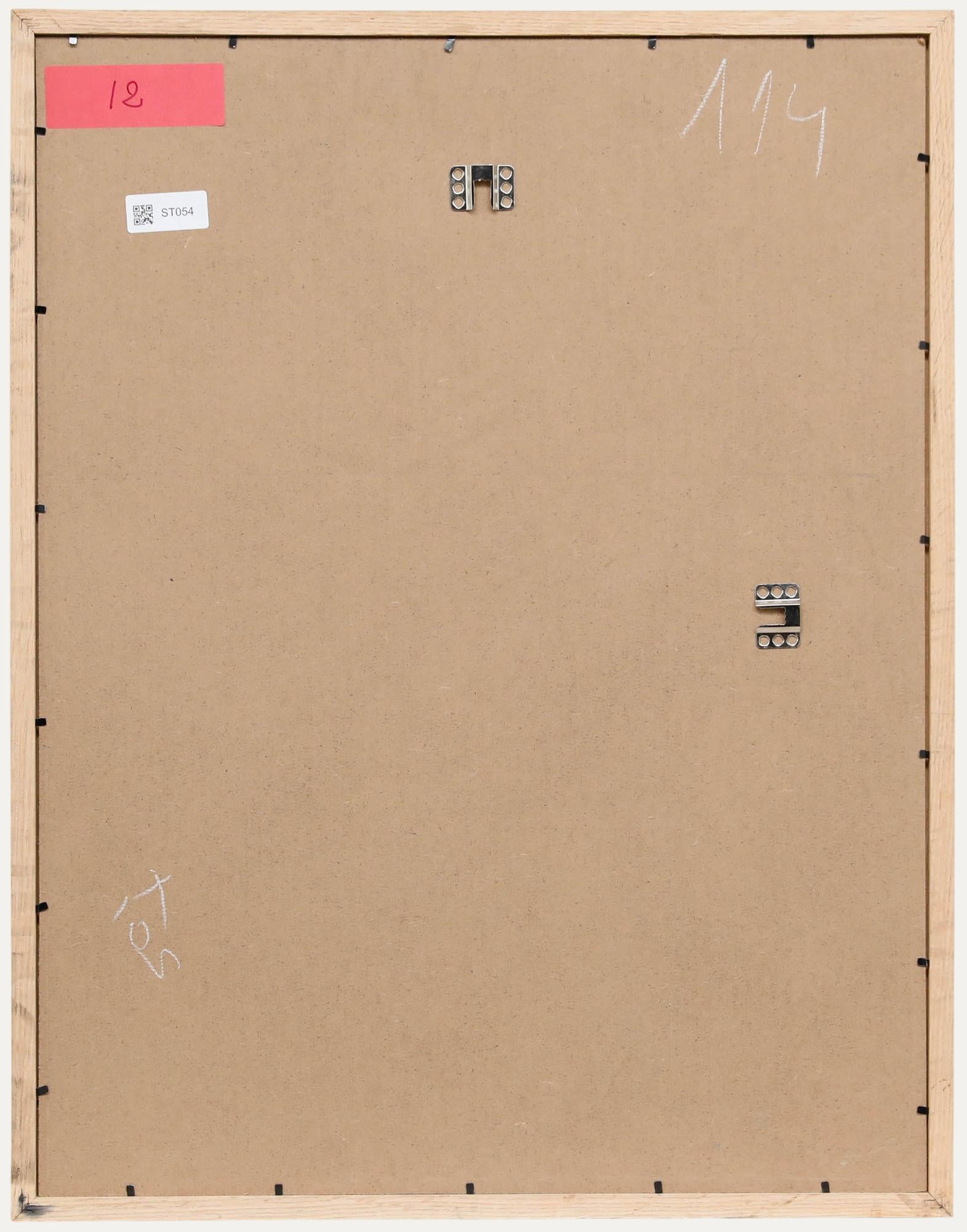 Christian Julia (1921-1991) - Disegno a carboncino della metà del XX secolo, Signora che fila - Nude Beige di Unknown