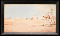 G. Jamrack - Framed Early 20th Century Watercolour, Desert View