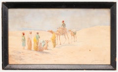 G. Jamrack - Framed Early 20th Century Watercolour, Desert Journey