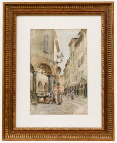 Bernard Marie Koldeweij (1859-1898) - 1891 Watercolour, The Street Vendor