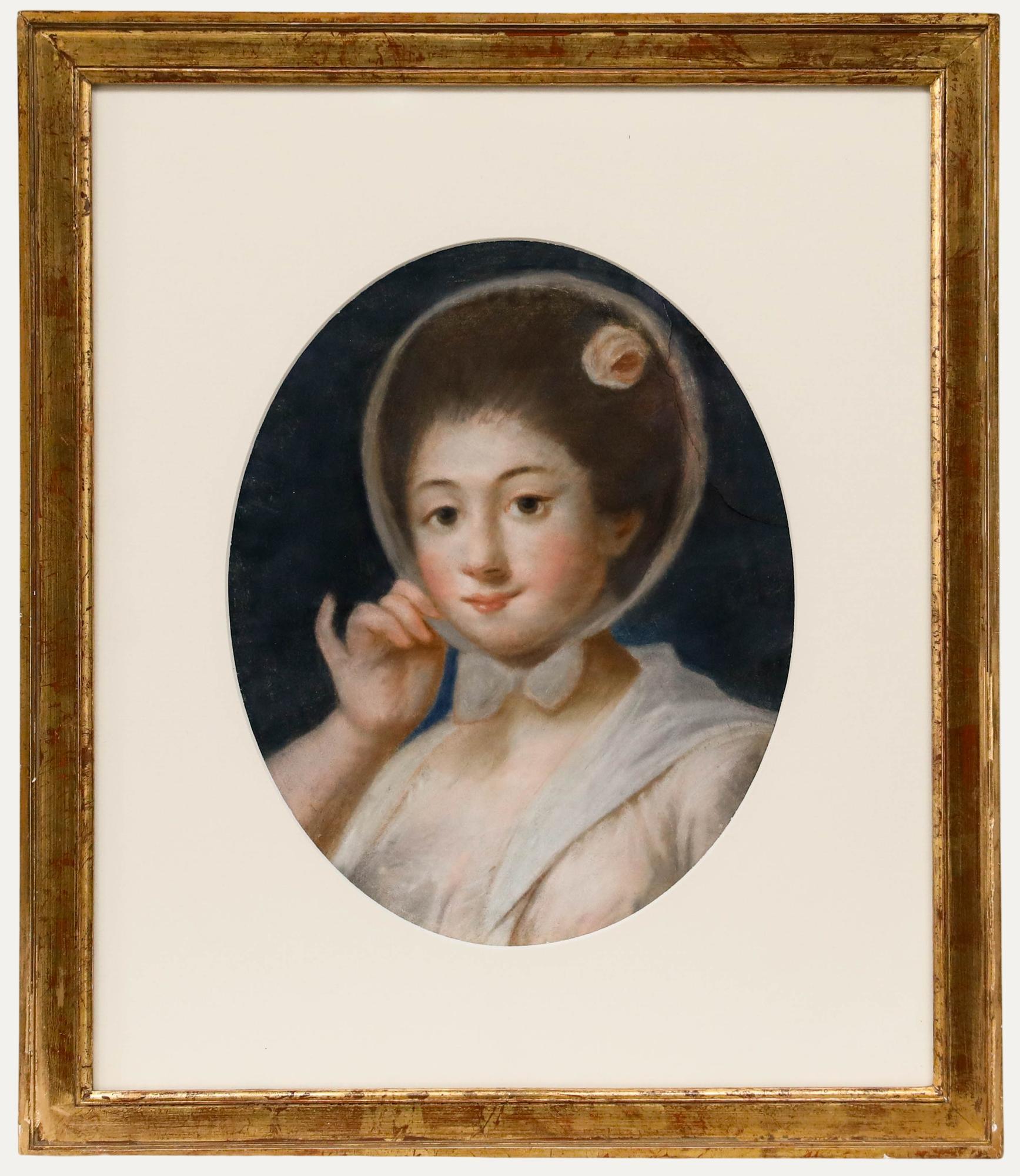 Portrait di Unknown - Pastello del XVIII secolo - Ritratto di signora