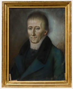 French School 19th Century Pastel - Portrait de Notable