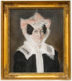 Biedermeier 19th Century Pastel - Portrait of a Lady