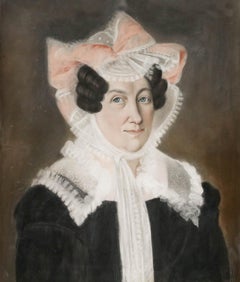 Biedermeier 19th Century Pastel - Portrait of a Lady
