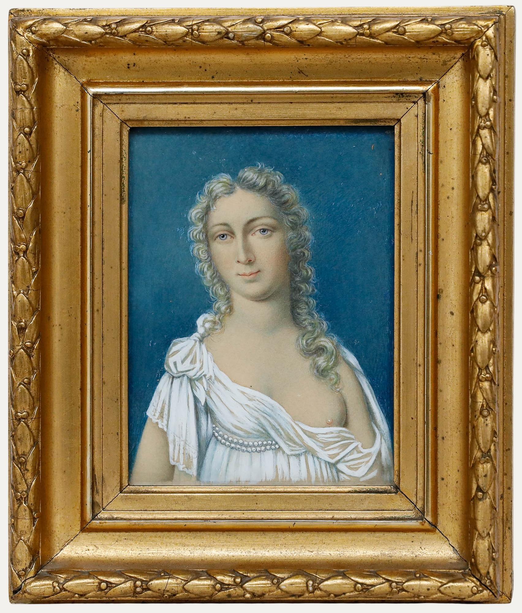 I ritratti dei Franquet - Gouache del XIX secolo, Signora Capitano von Franquet