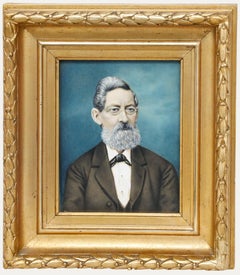 Die Franquet-Porträts - Gouache des 19. Jahrhunderts, Porträt eines Franquet-Gentleman