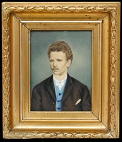 Los retratos Franquet - Siglo XIX Gouache, Joven Franquet