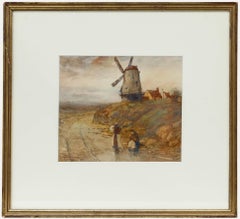 Percy Brooke (1869-1916) - Framed Early 20th Century Watercolour, The Windmill