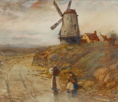 Percy Brooke (1869-1916) - Framed Early 20th Century Watercolour, The Windmill