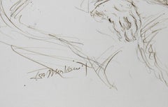 Couple - II, Modern Ink on Paper by Ira Moskowitz