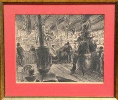 Interieur Navajo Trading Post, moderne Lithographie von Ira Moskowitz