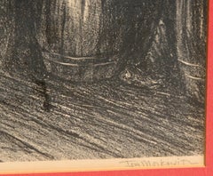 Intérieur Navajo Trading Post, lithographie moderne d'Ira Moskowitz